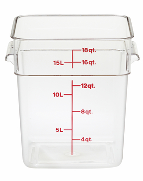 CAMSQUARE CONTAINER CLEAR 18QT
