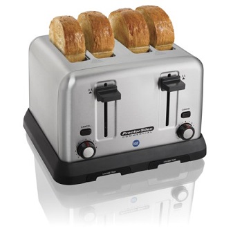 COMMERCIAL TOASTER-4 SLICE 
EXTRA WIDE SLOTS-TOAST BOOST 
FRONT CRUMB TRAY 120/60/1