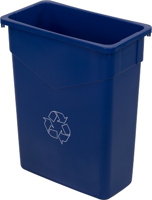 TRASH CAN RECYCLE RECTANGLE  15 GALLON