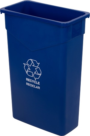 TRASH CAN RECYCLE RECTANGLE  23 GALLON