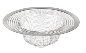 SINK STRAINER-4&quot;-MESH 
STAINLESS STEEL