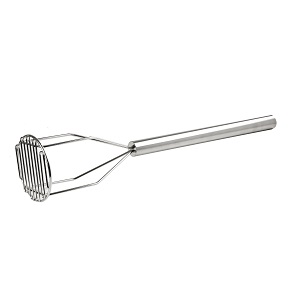 POTATO MASHER-5&quot; ROUND FACE 23-3/4&quot;L STAINLESS