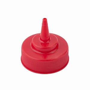 SQUEEZE BOTTLE REPLACEMENT TOP RED CONE TIP FITS 8OZ &amp; 12OZ