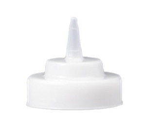 SQUEEZE BOTTLE REPLACEMENT 
TOPS-FITS 16,24 AND 32 OZ. 
WIDEMOUTH BOTTLES-1/DZ CLEAR 