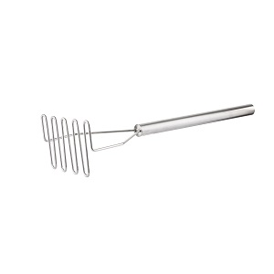 POTATO MASHER-5-1/4&quot; SQUARE  FACE 24&quot;L STAINLESS