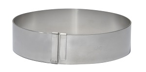 CAKE RING-EXPANDABLE FROM 
7&quot; TO 14&quot; STAINLESS