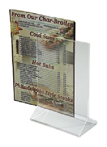 MENU STAND DOUBLE SIDED 4X6
ACRYLIC