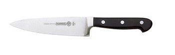 CHEFS KNIFE- 6&quot; BLACK  HANDLED FORGED