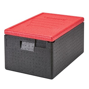 GOBOX INSULATED FOOD PAN 
CARRIER-RED LID-48.6 QUART, 
HOLDS UP TO 8&quot; FOOD PAN