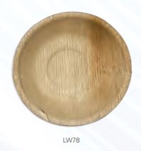ROUND BOWL - 7&quot; 25/PACK
DISPOSABLE-100% GREEN AND  
SUSTAINABLE