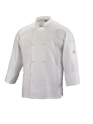 CHEFS JACKET-LONG SLEEVE WHITE 
SMALL