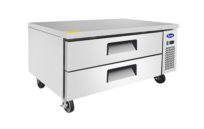CHEF BASE-2 DRAWERS-48-2/5&quot;W
(4) 12X20 &amp; (6) 1/6 SIZE PANS
2/5 YEAR WARRANTY 115/60/1