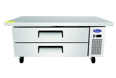 CHEF BASE W/EXTENDED TOP-
2 DRAWERS-60-1/2&quot;W (6) 12X20 
PANS  2/5 YEAR WARRANTY 
115/60/1