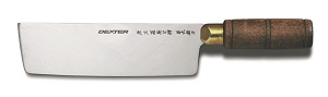 CHINESE CHEF KINFE 7&quot;X2&quot; HARDWOOD HANDLE