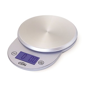 SCALE-11 LBS WEIGHS BY LBS,OZ, 
GRAMS &amp; MIL-SILVER SS PLATFORM