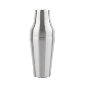 COCKTAIL SHAKER-20 OZ 
2-PIECE BRUSH FINISHED-18/8 
STAINLESS STEEL