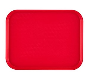 TRAY FAST FOOD 12X16 RED