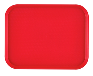TRAY FAST FOOD 14X18 RED
