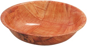 BOWL-WOVEN WOOD 6&quot;