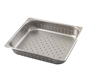 STEAM TABLE PAN-PERFORATED  HALF SIZE 2.5&quot;D 22 GAUGE 