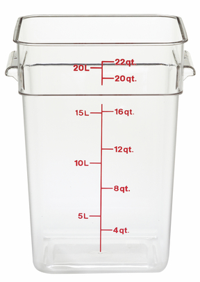 CAMSQUARE CONTAINER CLEAR 22QT
