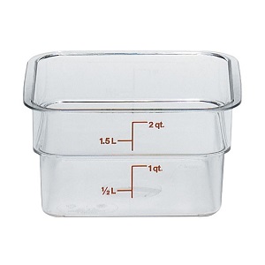 CAMSQUARE CONTAINER CLEAR  2QT