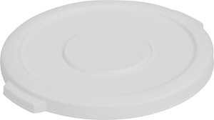 TRASH CAN LID ROUND 10 GALLON WHITE
