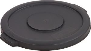 TRASH CAN LID ROUND 10 GALLON GRAY
