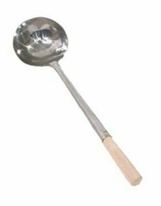 WOK LADLE-LARGE-18&quot;L 9 OZ  BOWL 4-1/4&quot; X 4-3/4&quot;