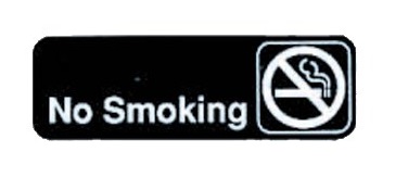SIGN-3X9 &quot;NO SMOKING&quot;