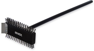 OVEN/GRILL BRUSH STAINLESS  8.5&quot; W/30&quot; HANDLE
