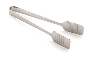 SERVING TONGS-9-1/2&quot; FLAT STAINLESS
