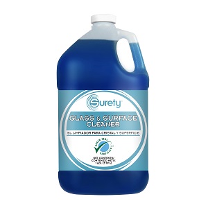 GLASS &amp; SURFACE CLEANER-
1 GALLON SURETY 