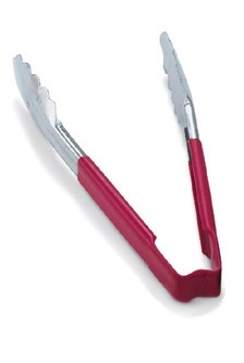 UTILITY TONG-12&quot; RED KOOL  TOUCH HANDLE