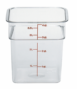 CAMSQUARE CONTAINER CLEAR  4QT
