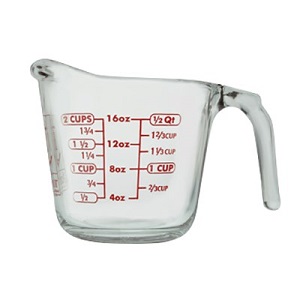 MEASURING CUP-GLASS-16OZ