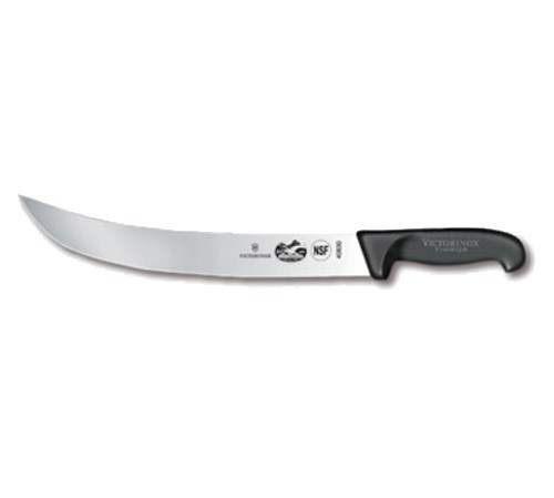 CIMETER KNIFE, KNIFE, 12&quot;  CURVED, BLACK FIBROX NYLON 