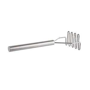 POTATO MASHER-4&quot; SQUARE FACE 18-1/4&quot;L STAINLESS