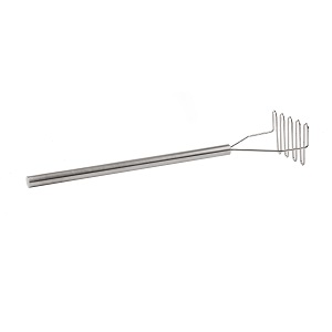 POTATO MASHER-5-1/4&quot; SQUARE  FACE 32&quot;L STAINLESS