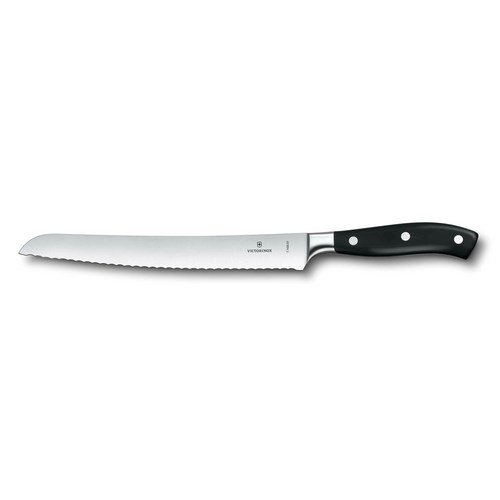 BREAD KNIFE 9.1&quot; BLADE CURVED  SERRATED EDGE POM HANDLE