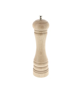 PEPPER MILL-8&quot; NATURAL WOOD  MADE IN FRANCE