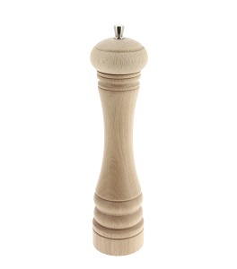 PEPPER MILL-10&quot; NATURAL WOOD MADE IN FRANCE