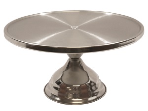 CAKE STAND-12-3/4X6-3/4 STAINLESS STEEL