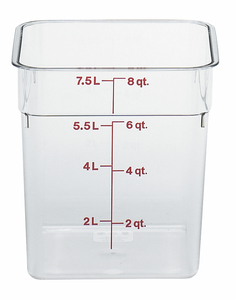 CAMSQUARE CONTAINER CLEAR  8QT