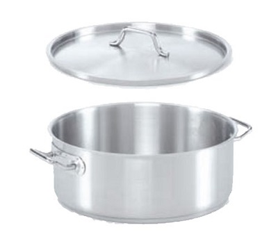BRAZIER-STAINLESS 15 QT  W/COVER