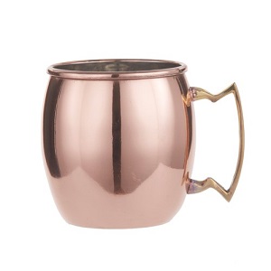 MOSCOW MULE-19 OZ BRASS HANDLE  COPPER SATIN FINISH