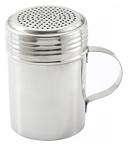 DREDGE 10 OZ W/HANDLE STAINLESS STEEL
