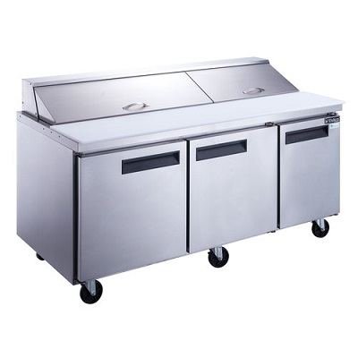 SANDWICH/SALAD UNIT 3-DOOR 72&quot; WIDE 3/5 YR. WARRANTY