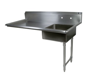 DISH TABLE-UNDERCOUNTER-50&quot;  SOILED-RIGHT TO LEFT OPERATION