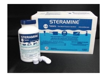 STERAMINE-SANITIZING TABLETS  150-BOTTLE
